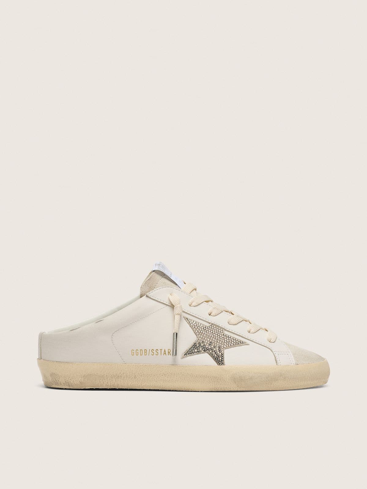 Super-Star Sabot Donna colore Bianco Swarovski — vista 1