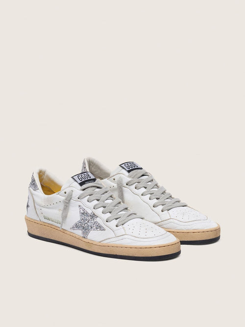 Ball Star Donna colore Bianco glitter argento — vista 2